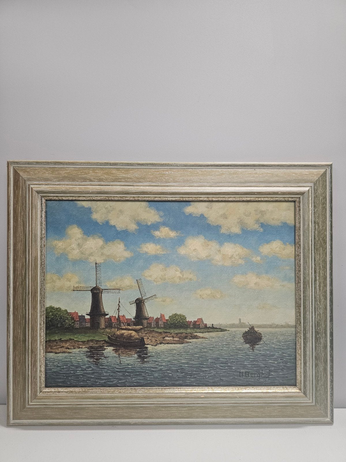 Schilderij met lijst, Ophalen of Verzenden