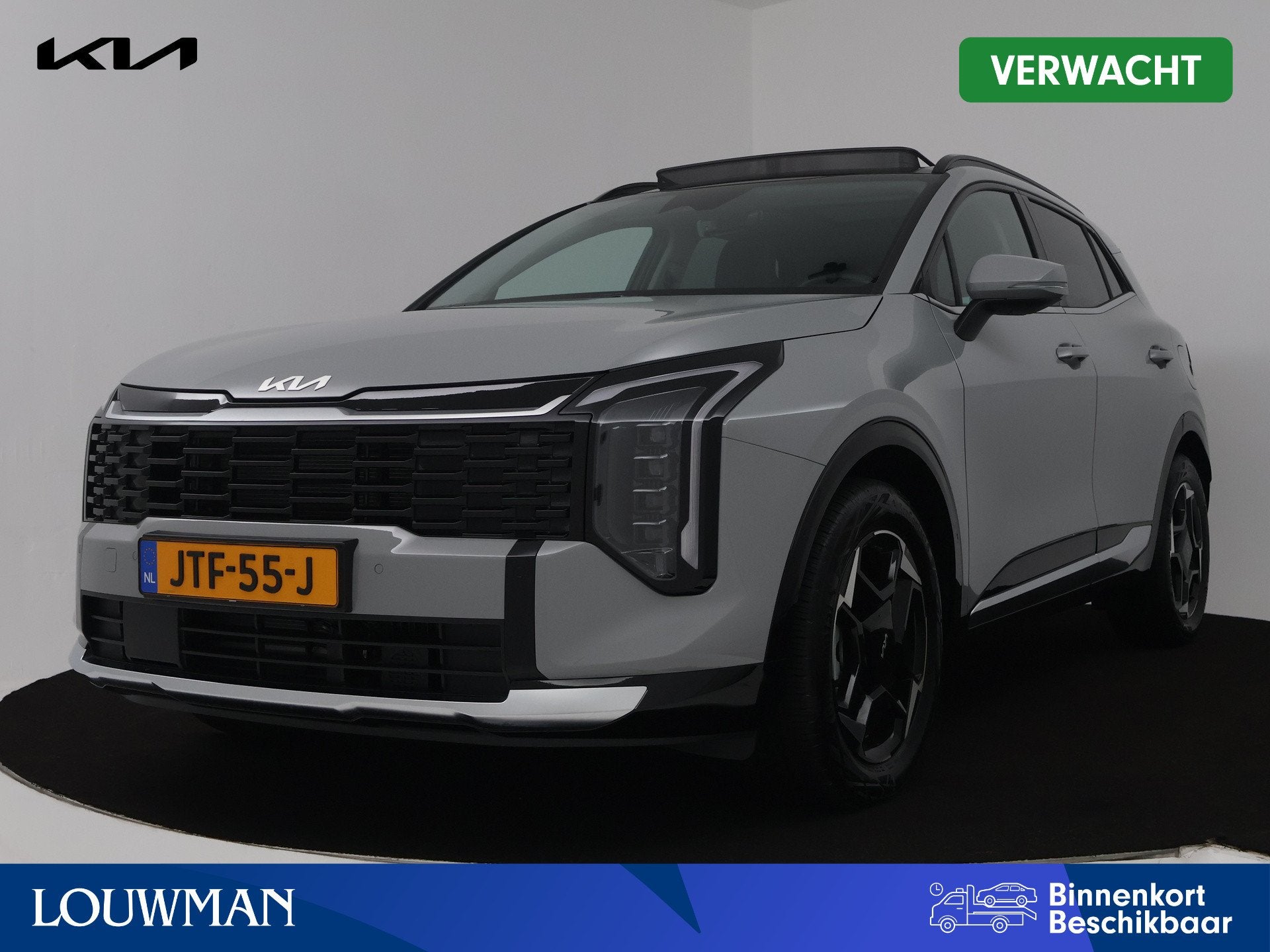 Kia Sportage 1.6 T-GDi Hybrid DynamicPlusLine | Company Car, Auto's, 12 maanden, 4 cilinders, Leder en Stof, Origineel Nederlands
