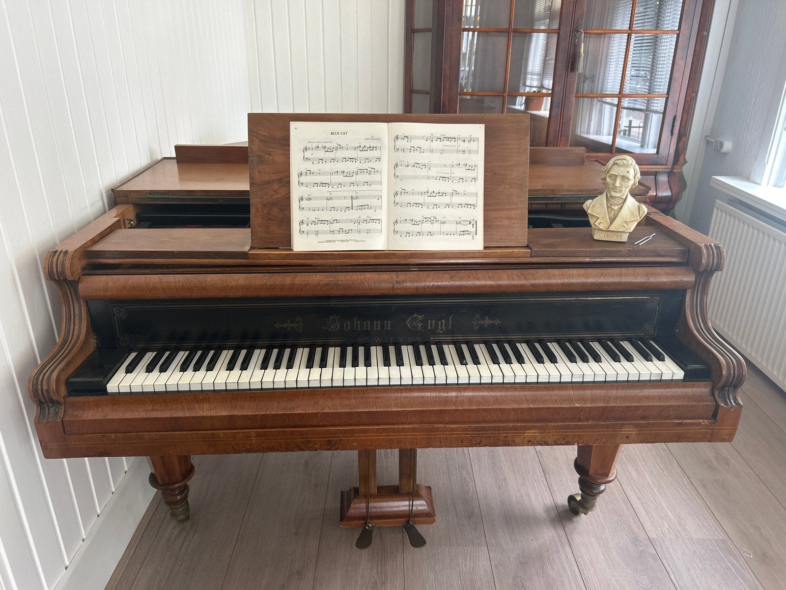 Antieke Johann Engl Piano - Wenen, Ophalen, Gebruikt, Bruin, Piano