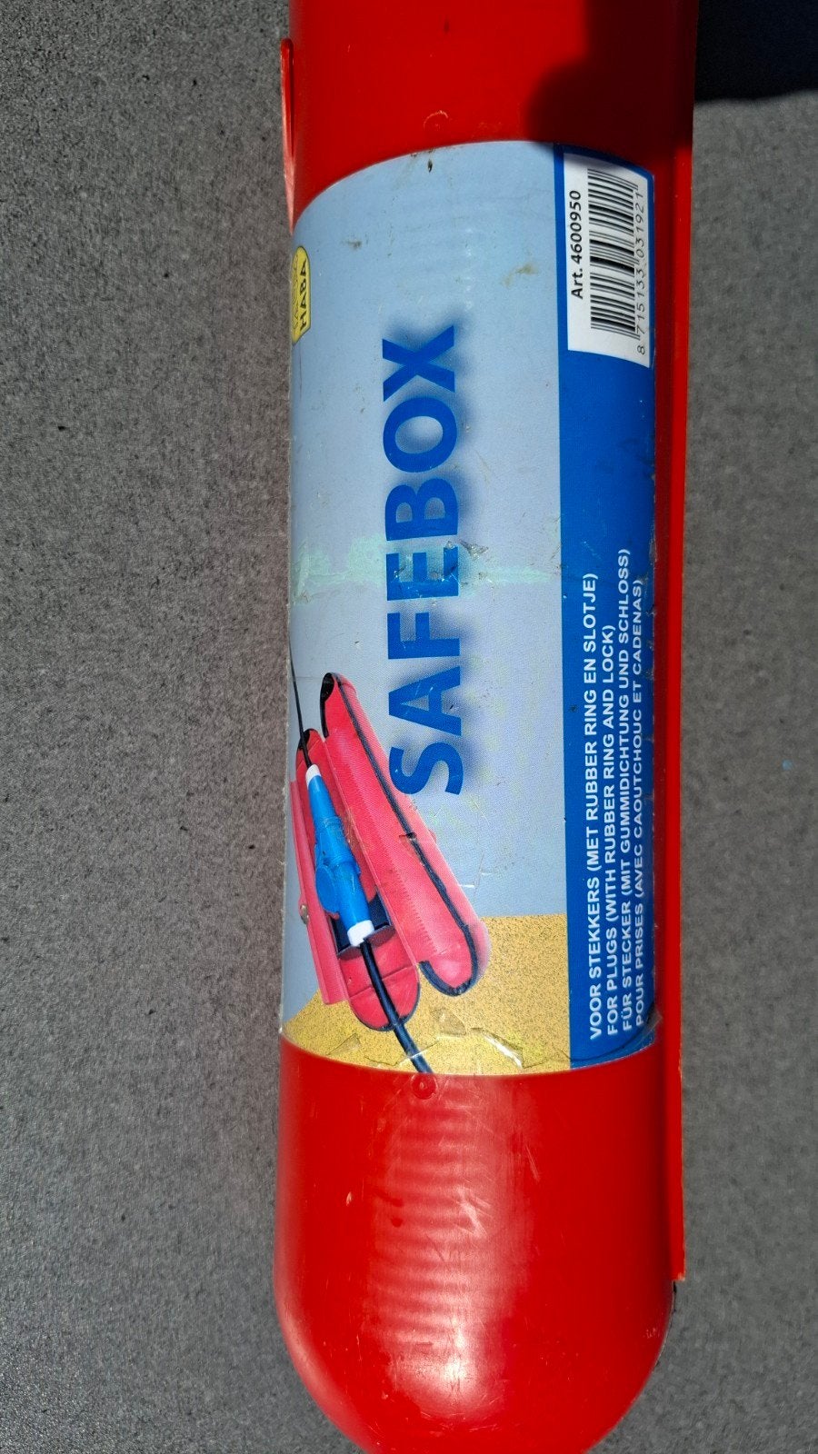 Stekker veiligheidsbox - voor bv kamperen, Ophalen, Gebruikt