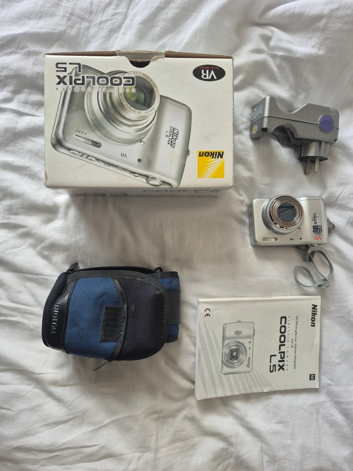 Nikon COOLPIX L5 Silver, Geheugenkaart, Overige typen, Zo goed als nieuw, 4 t/m 7 keer