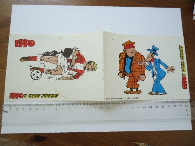 sticker oud EPPO strip bijlage roel dijkstra voetbal Steeman, Verzenden, Zo goed als nieuw, Bedrijf of Vereniging