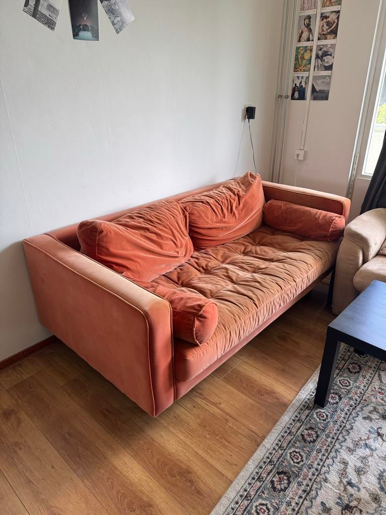 Extreem comfortabele Italiaanse designbank, Gebruikt, Driepersoons, 75 tot 100 cm, Ophalen of Verzenden