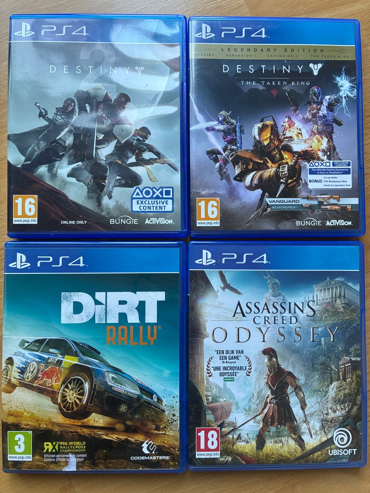 PS4 Games €7,5/game: Destiny, Dirt Rally, Assassin's Creed, Spelcomputers en Games, Avontuur en Actie, Online, Gebruikt, 1 speler