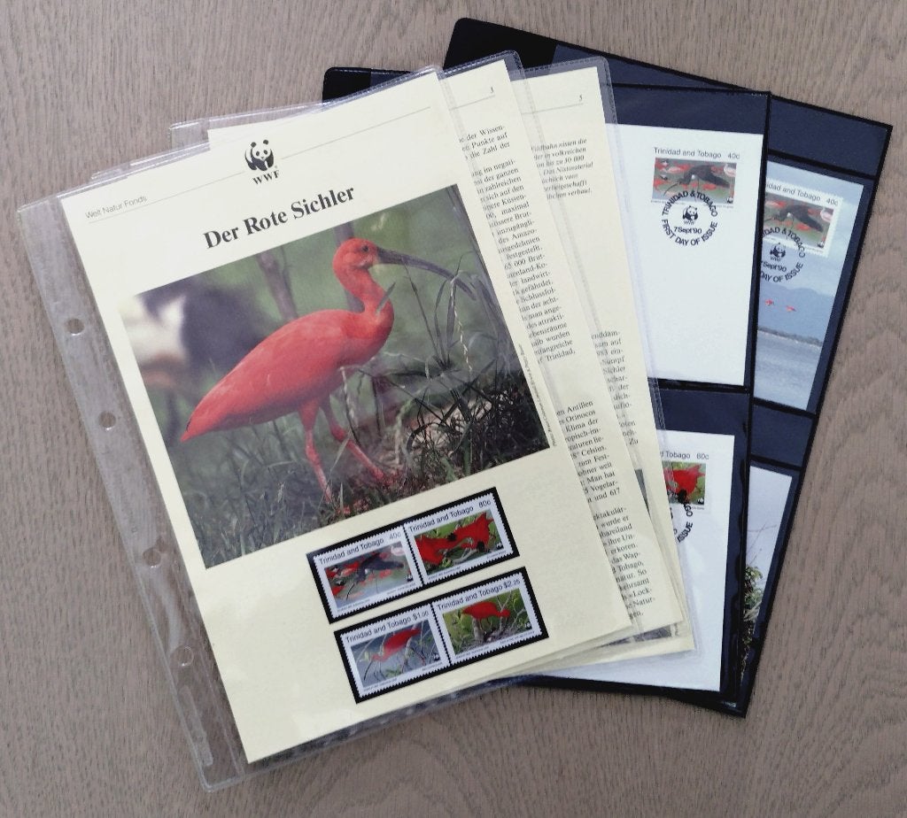 WWF – Rode Ibis (Zegels – FDC – Maxikaarten), Postzegels en Munten, Postzegels | Thematische zegels, Postfris, Dier of Natuur
