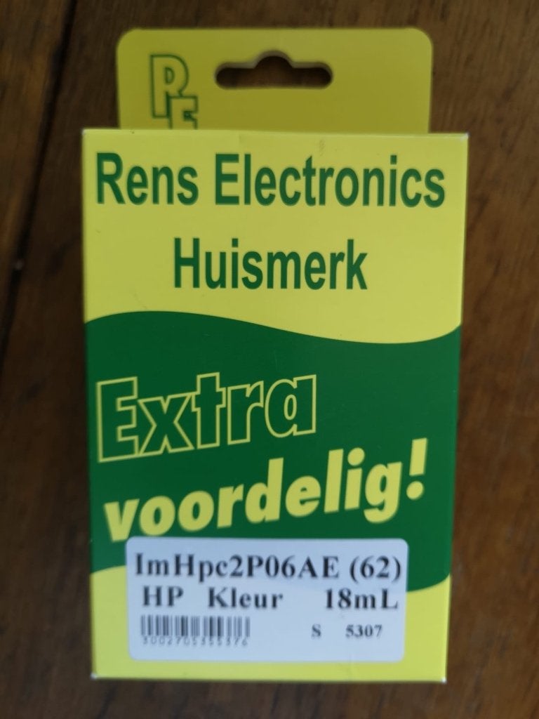 Inkt hp kleur 62 inkt nieuw in verpakking, Ophalen of Verzenden, Nieuw, Cartridge, HP