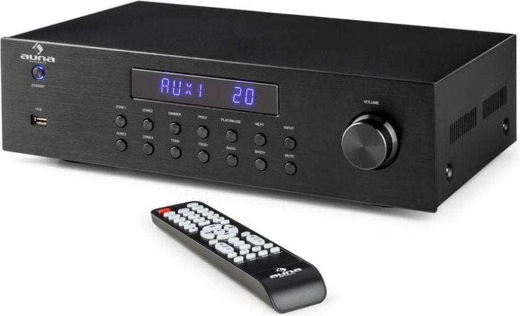 Auna AV2-CD850BT 4 zone amplifier, Overige merken, Ophalen of Verzenden, Zo goed als nieuw, 120 watt of meer