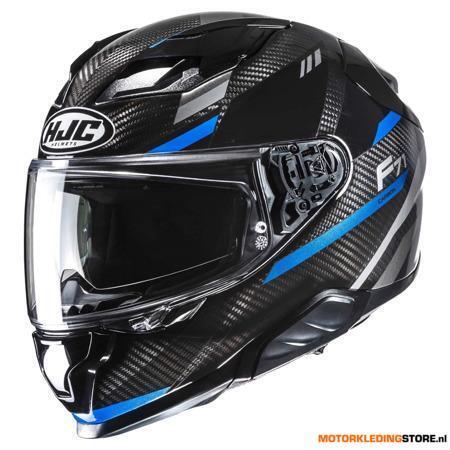 HJC F71 Carbon Esira Integraalhelm, Zwart-Blauw, Ophalen of Verzenden, Nieuw met kaartje