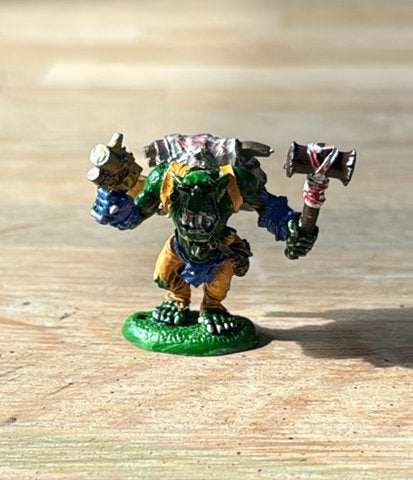 Warhammer Ork spanna boy (metal), Hobby en Vrije tijd, Wargaming, Ophalen of Verzenden, Zo goed als nieuw, Warhammer