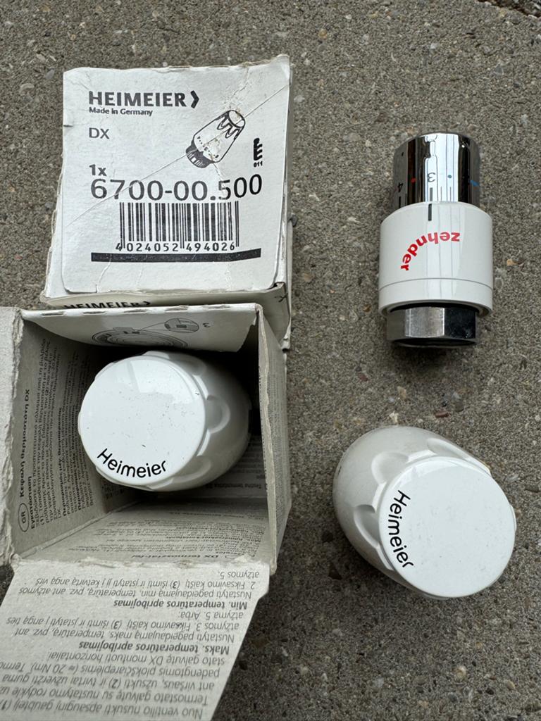 Heimeier DX Thermostaatkop  en Zhender - Nieuw, Doe-het-zelf en Verbouw, Verwarming en Radiatoren, Verzenden, Nieuw, Thermostaat