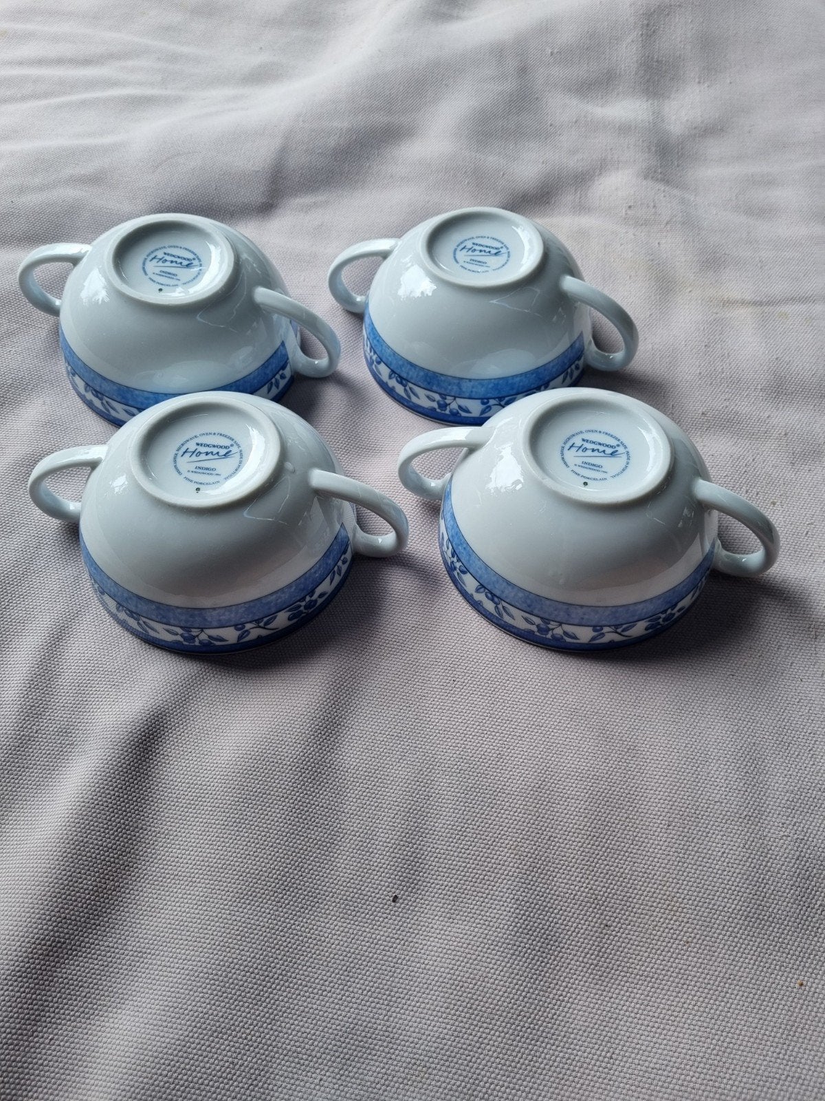 Wedgwood Home Indigo Soepkommen - Set van 4, Ophalen of Verzenden