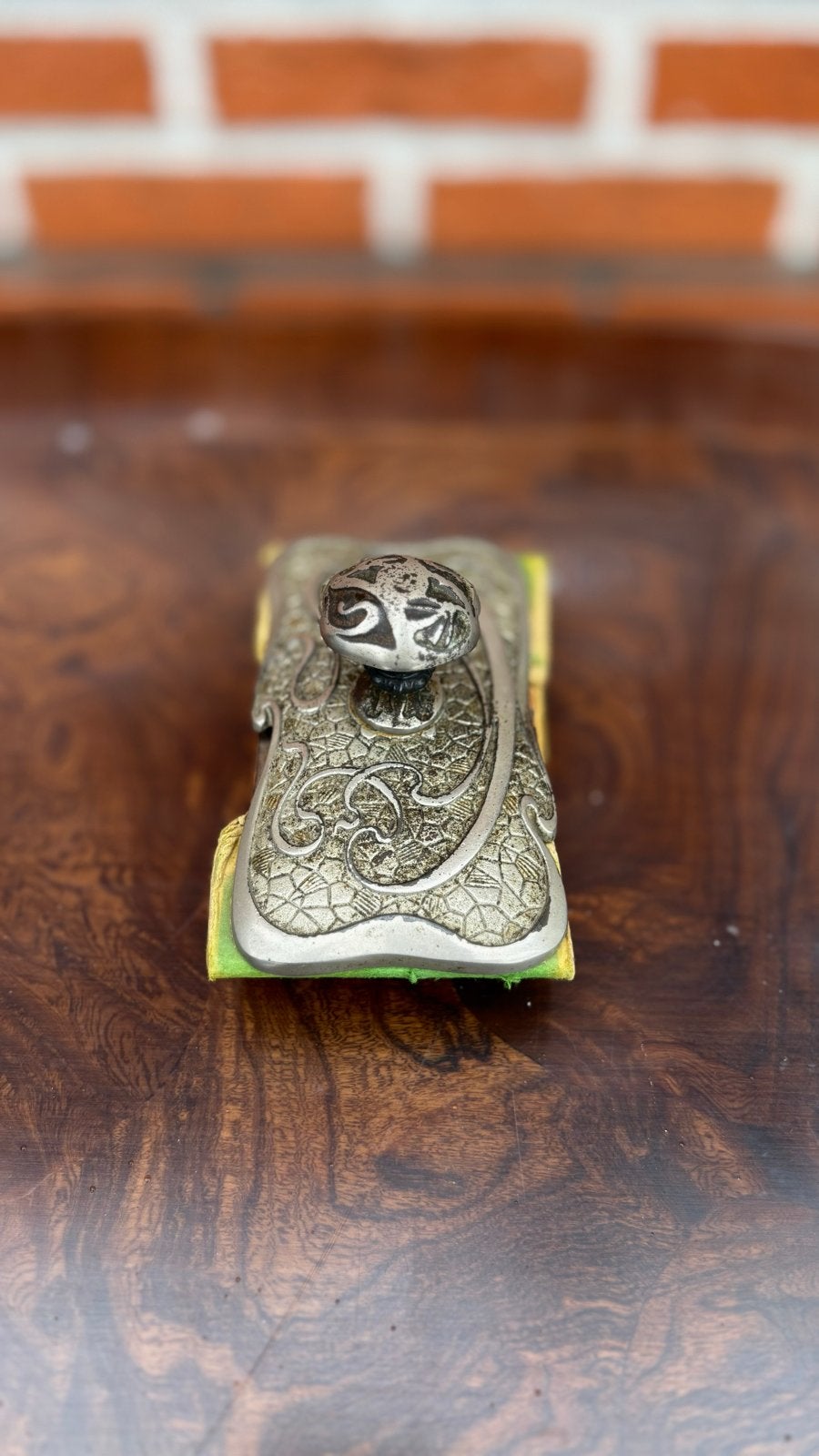 Art Nouveau Verzilverd Metalen Inktvloeier – ca. 1900, Antiek en Kunst, Ophalen of Verzenden