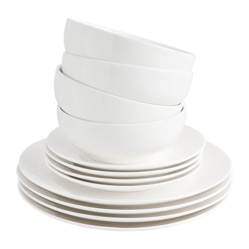 Nieuwe 12-delige witte serviesset Xenos, Huis en Inrichting, Keuken | Servies, Ophalen of Verzenden