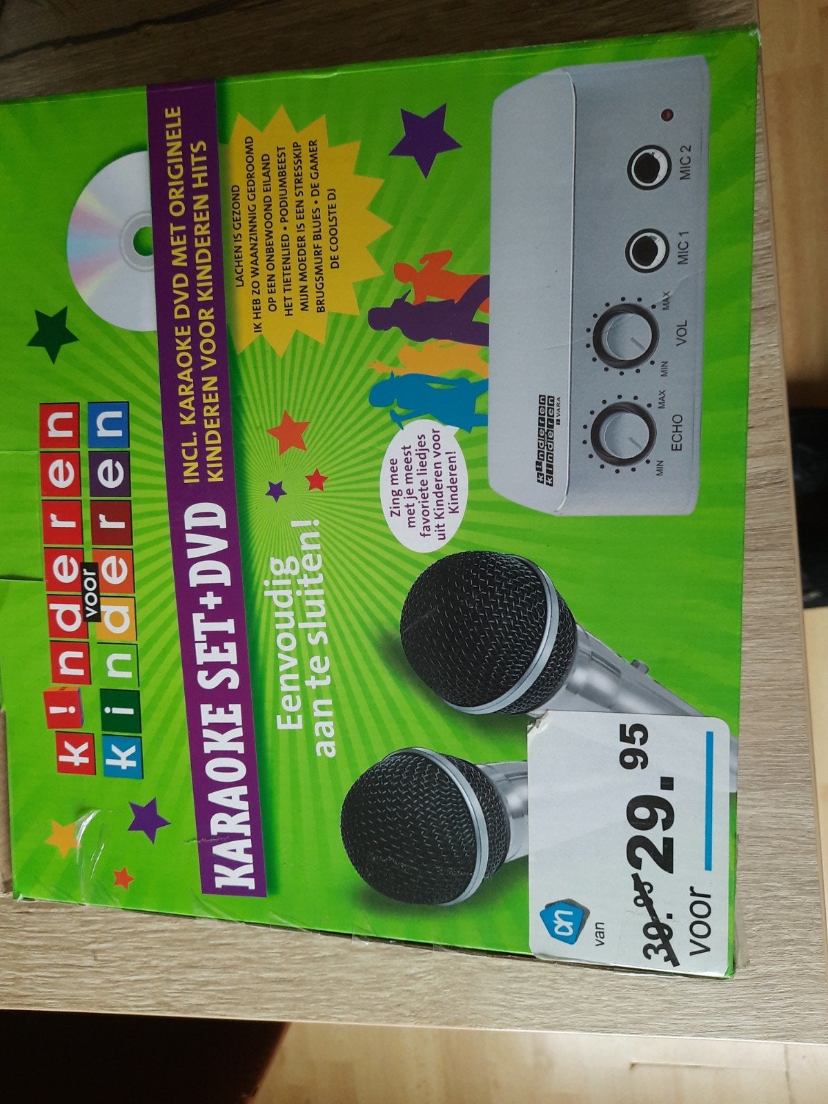 Karaoke Set + DVD Kinderen voor Kinderen Hits, Ophalen of Verzenden, Nieuw, Complete set