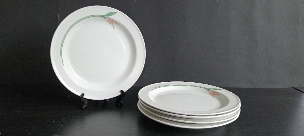 5 Rorstrand Lili Diamant ontbijtbordjes, Ø 19 cm, Huis en Inrichting, Keuken | Servies, Gebruikt, Ophalen of Verzenden, Bord(en)