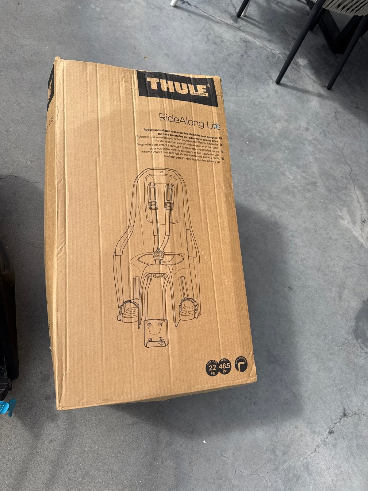 Thule RideAlong Lite fietsstoeltje - Achterzitje, Fietsen en Brommers, 15 t/m 25 kg, Achterzitje, Voetsteuntjes, Nieuw