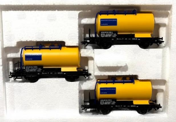 Marklin H0 48545 - 3-delige ketelwagenset "Strukton" v.d. NS, Hobby en Vrije tijd, Modeltreinen | H0, Wisselstroom, Ophalen of Verzenden