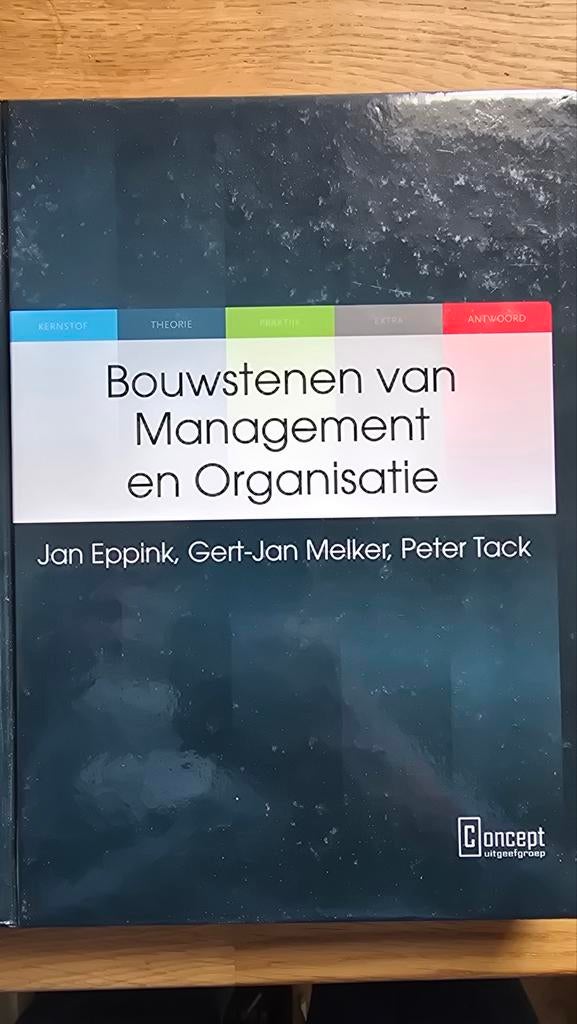 Bouwstenen van Management en Organisatie, Ophalen of Verzenden