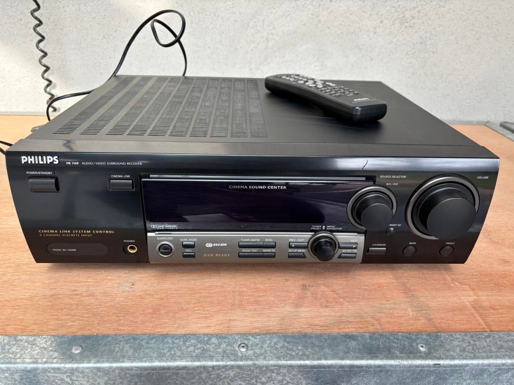 Philips FR760 surround receiver, Gebruikt, 60 tot 120 watt, Ophalen, Overige merken