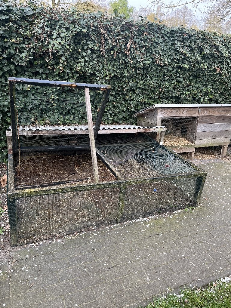 konijnenhok met ren, Ophalen, 90 cm of meer, Hok, 110 cm of meer