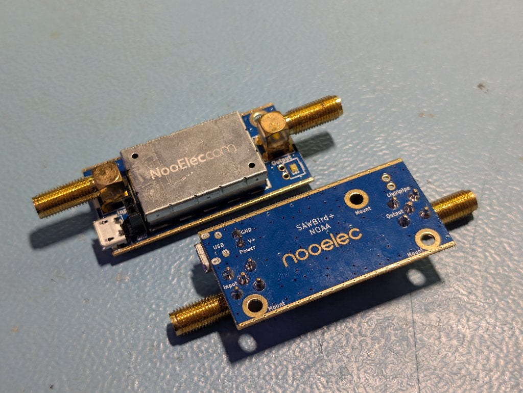 Nooelec SAWbird+ NOAA Barebones 137MHz LNA-filter