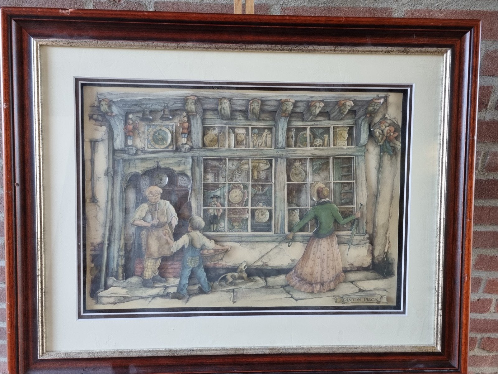 Anton Pieck - De Klokkenwinkel 3D Decoupage Diorama, Ophalen of Verzenden