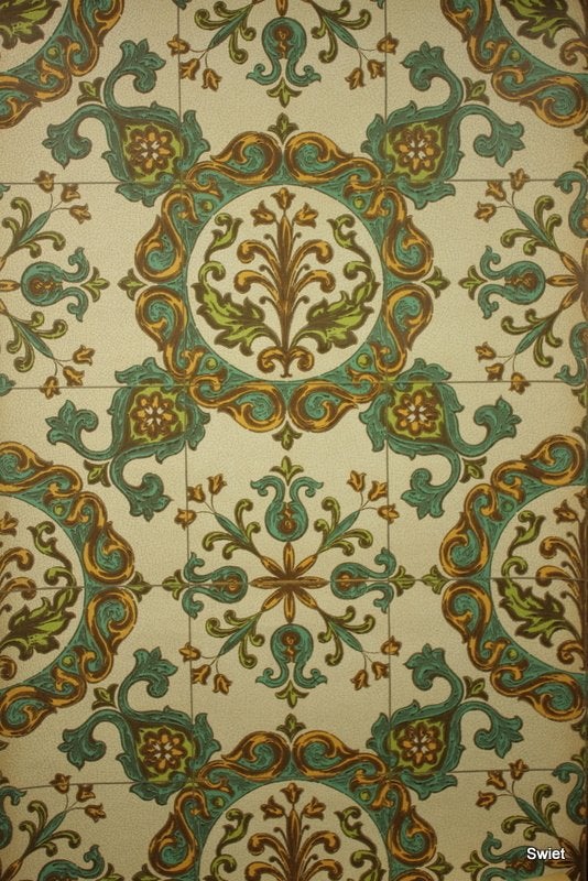 9862 Portugees tegelbehang warme kleuren en karakter swiet, Ophalen of Verzenden, Blauw