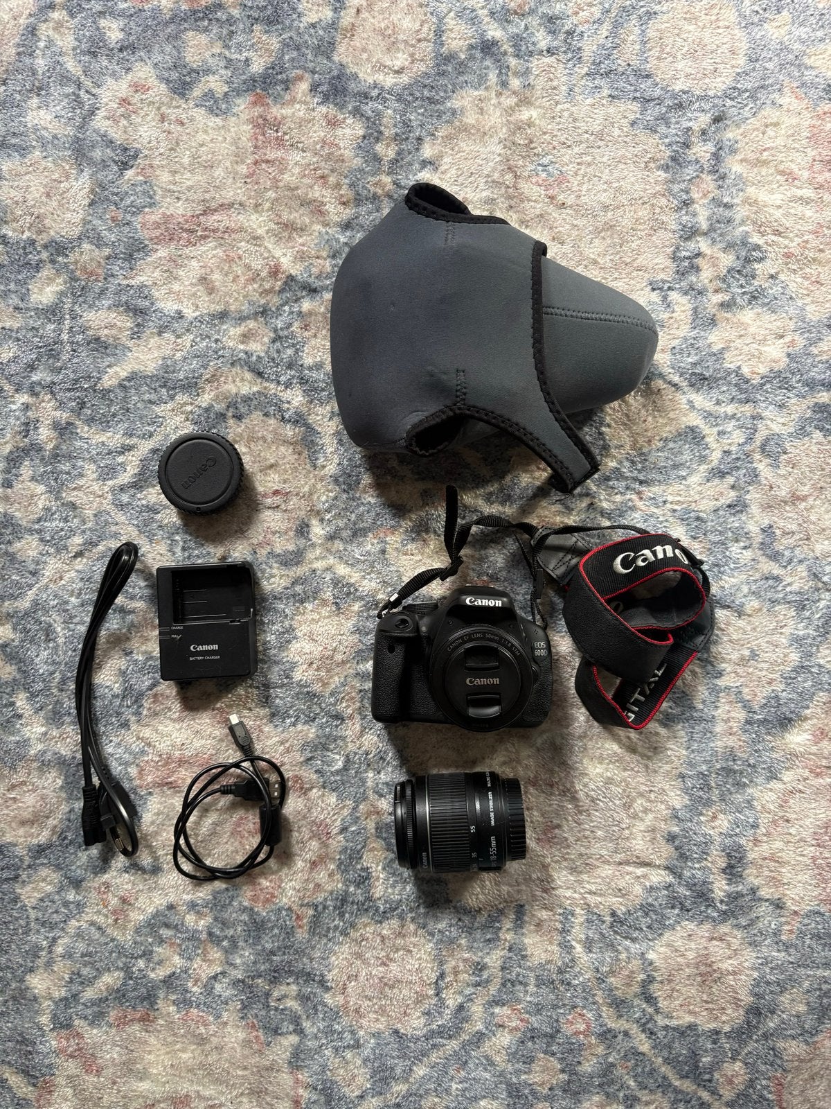 Canon EOS 600D Spiegelreflexcamera met 2 lenzen, Ingebouwde flitser, Spiegelreflex, Canon, Ophalen of Verzenden