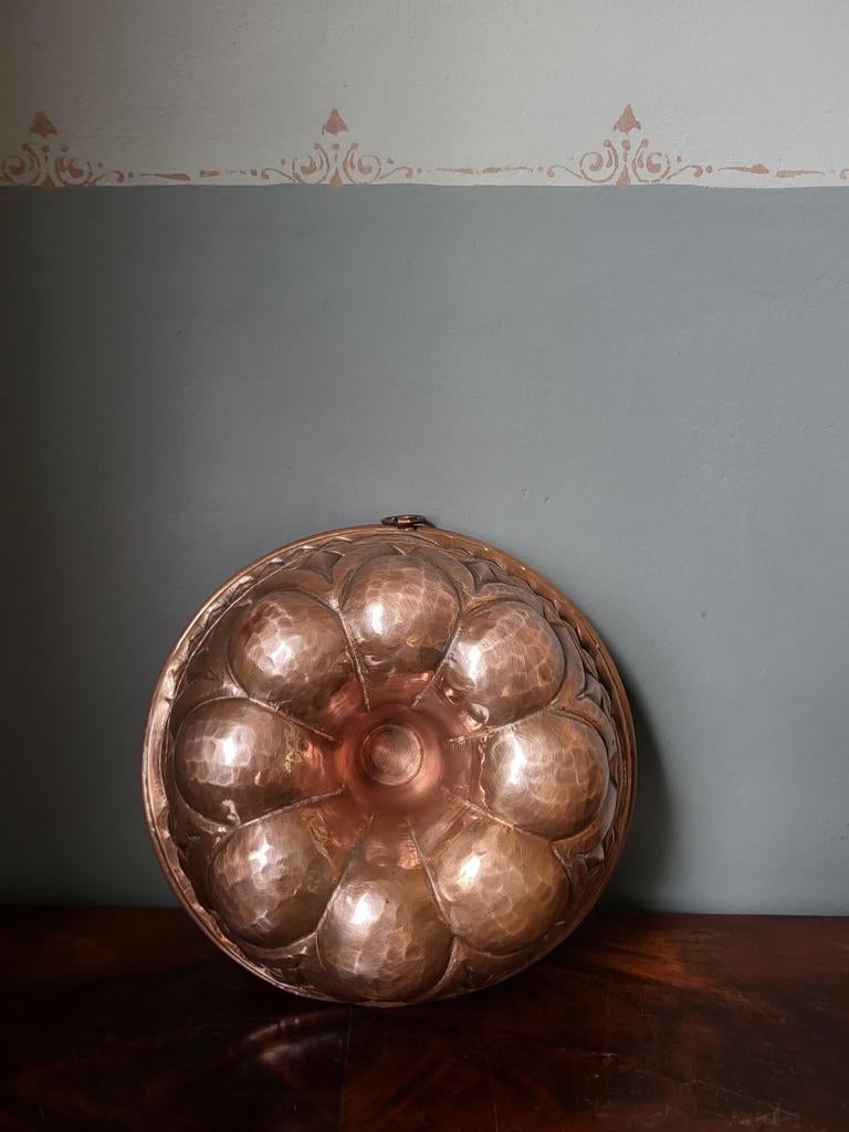Antieke Koperen Puddingvorm, Antiek en Kunst, Antiek | Koper en Brons, Ophalen of Verzenden