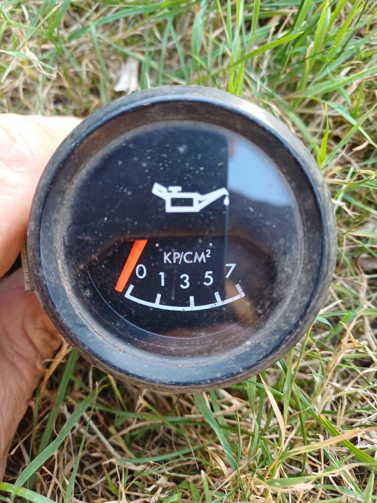 Oude Oliedrukmeter - Vintage Auto Onderdeel, Ophalen of Verzenden, Gebruikt, Oldtimer onderdelen