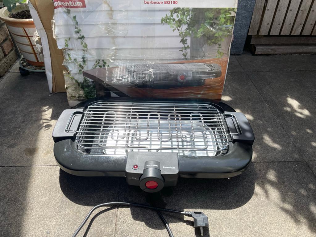 Inventum Electrische BBQ BQ100 - Compact en Handig, Ophalen of Verzenden, Gebruikt