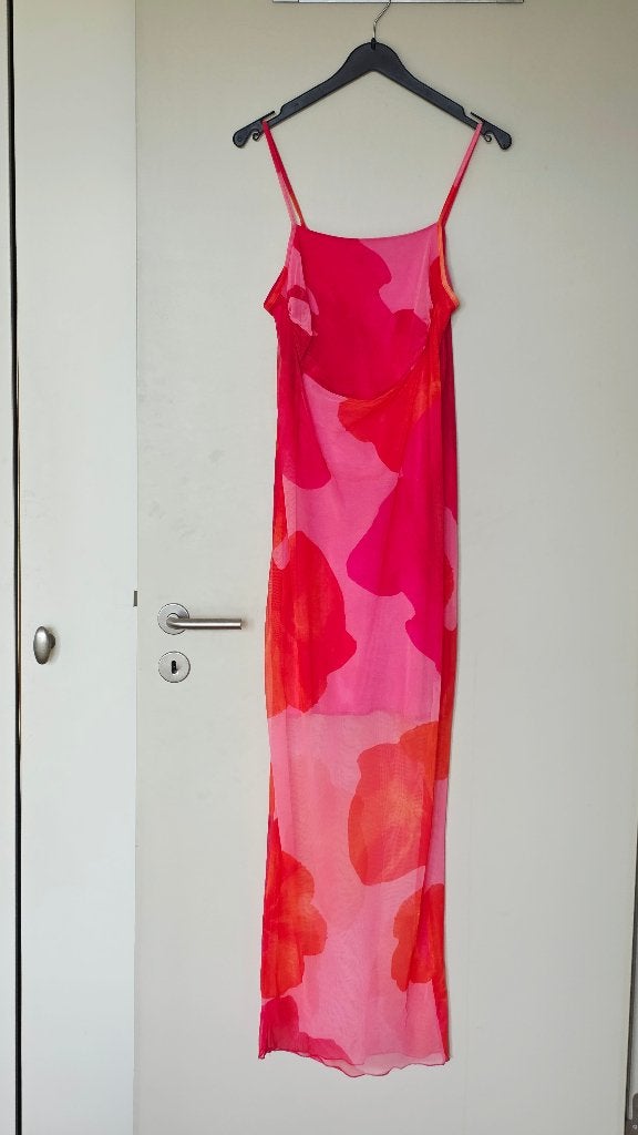 Ibiza Style zomerse tule jurk maat 40, Maat 38/40 (M), Zo goed als nieuw, Boho style, Ophalen of Verzenden