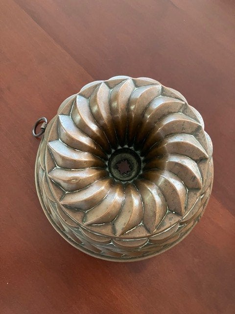 Antiek rood koperen bakvorm, Ophalen of Verzenden