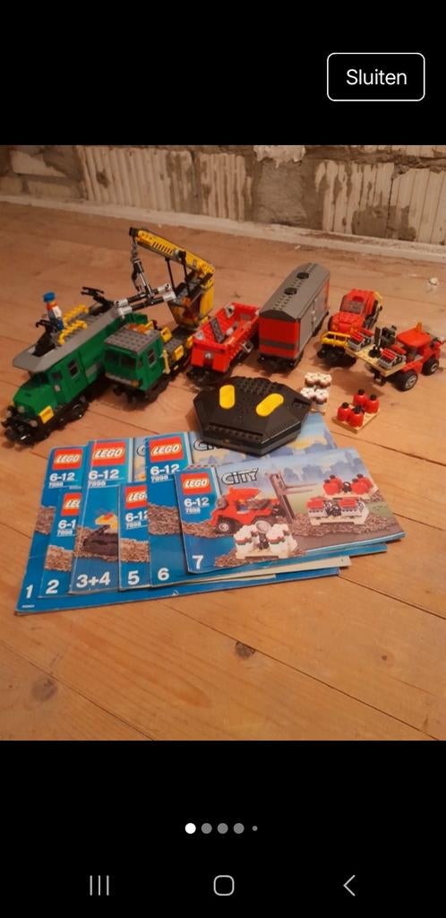 Lego 7898. Cargo train deluxe, Ophalen of Verzenden, Zo goed als nieuw