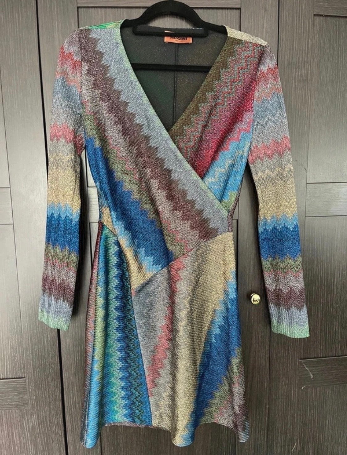 Missoni Zigzag Jurk - Italiaanse Maat 40 (valt als XS/S), Kleding | Dames, Meerkleurig, Ophalen of Verzenden, Zo goed als nieuw