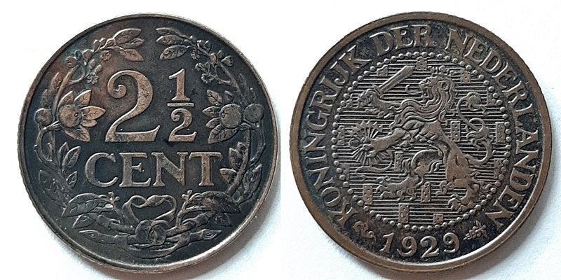 2 ½ cent 1929, Postzegels en Munten, Verzenden, Koningin Wilhelmina, Overige waardes