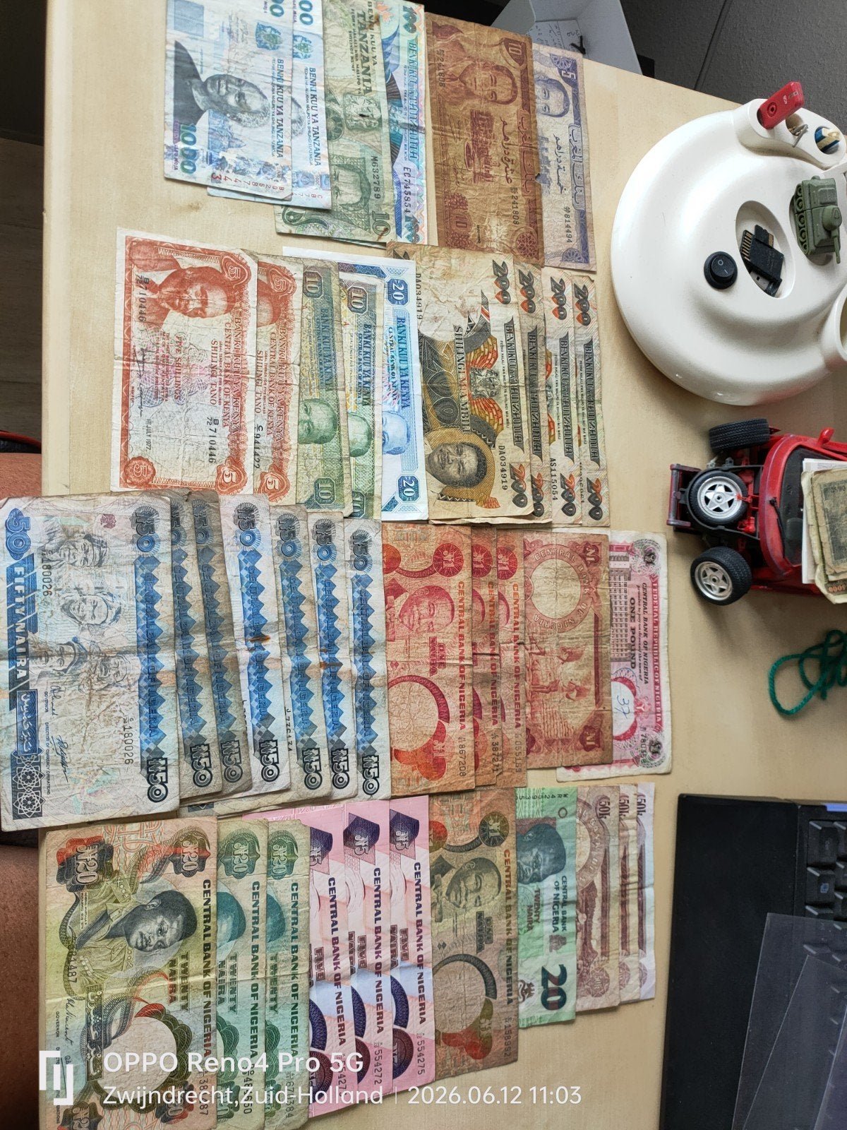 Bankbiljetten Afrika, Verzenden, Overige landen