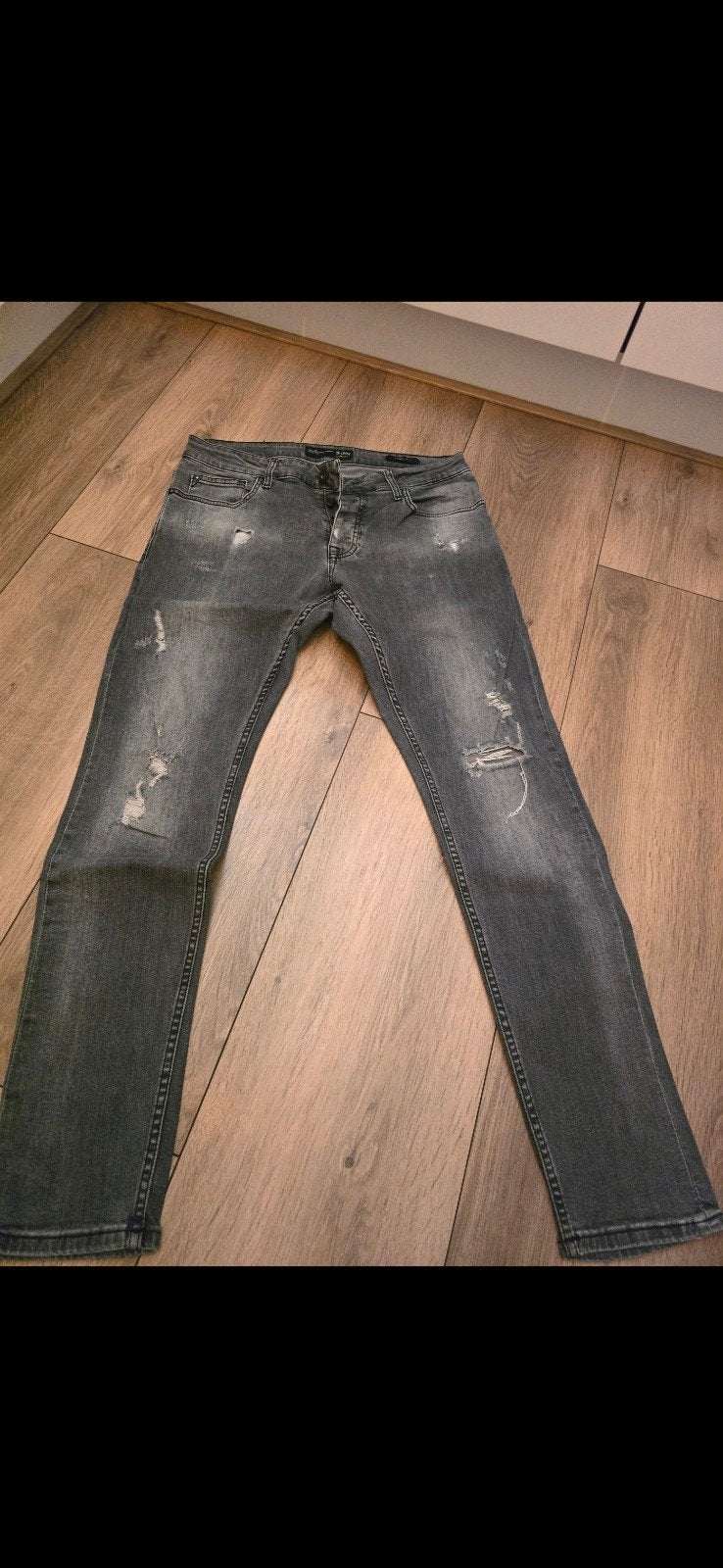 spijkerbroek (maat 34), Ophalen of Verzenden, Zo goed als nieuw, Blauw, W33 - W34 (confectie 48/50)