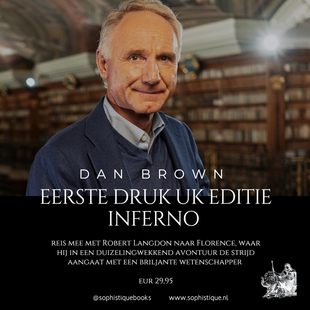 Eerste druk UK Editie | Inferno Dan Brown 2013 | EUR 29,95, Boeken, Ophalen of Verzenden, Zo goed als nieuw