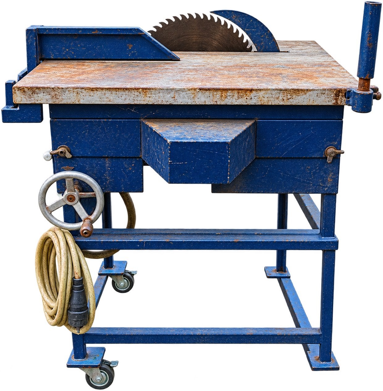 Oerdegelijke zaagtafel, Ophalen, Gebruikt, Cirkelzaag, 600 tot 1200 watt