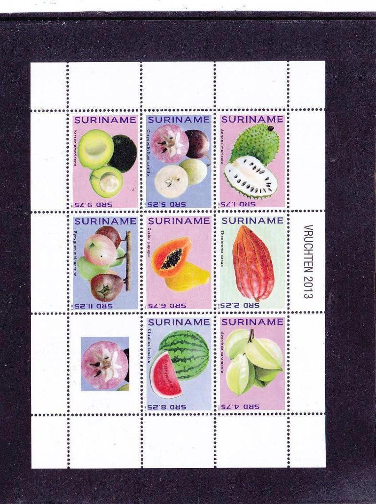 Suriname 1981/88 Vruchten 2013 (1247), Verzenden, Postfris