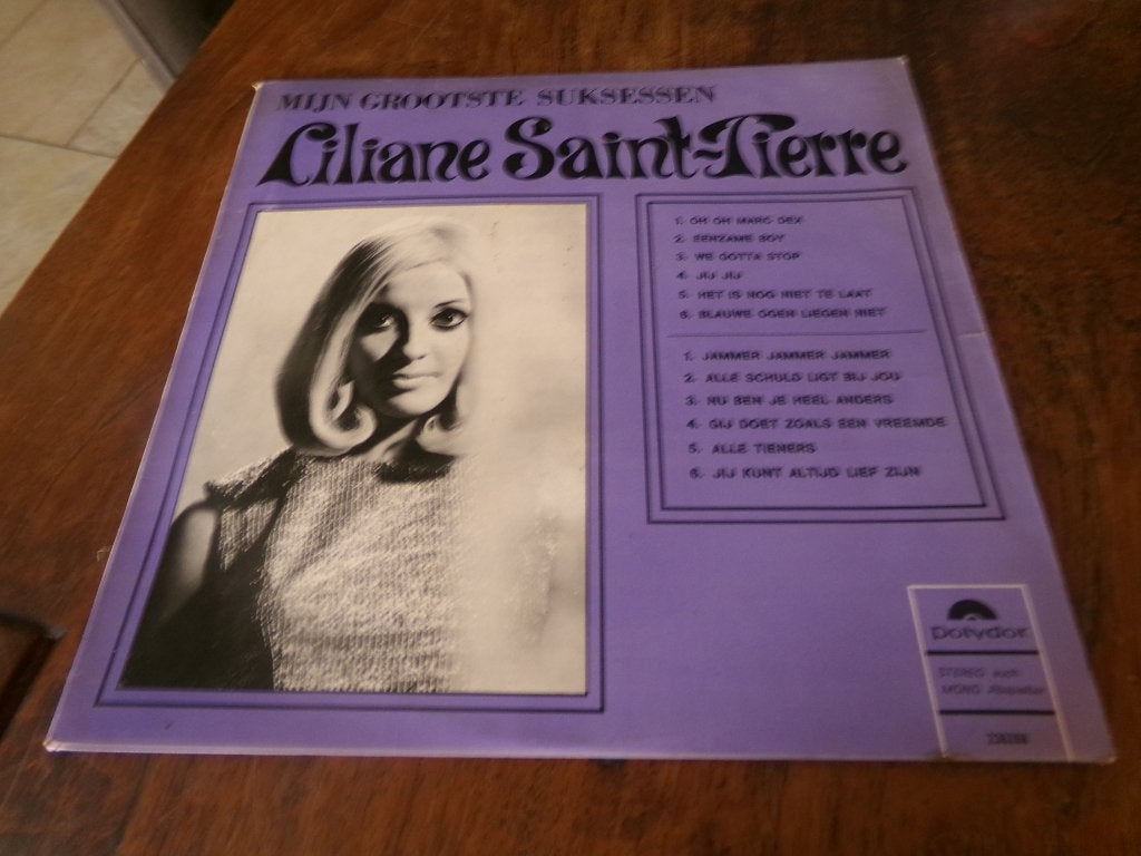 LP - Liliane Saint-Pierre – Mijn Grootste Suksessen - 1968, Ophalen of Verzenden, Gebruikt, Overige formaten, Levenslied of Smartlap