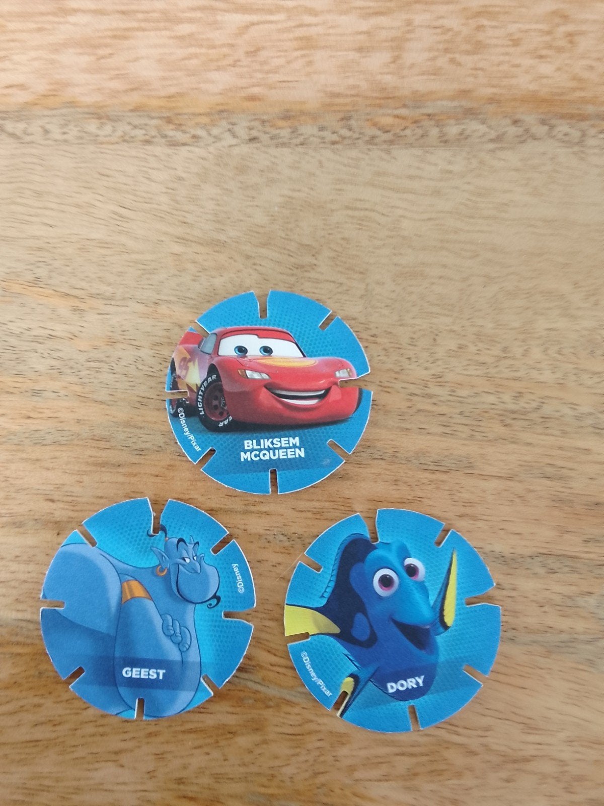 Disney Pixar Pogs: Bliksem McQueen, Geest, Dory, Ophalen of Verzenden