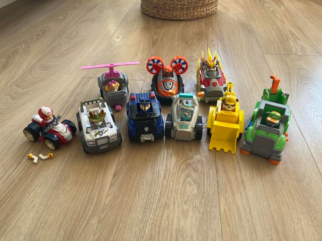 Paw Patrol Voertuigen met Pups, Kinderen en Baby's, Ophalen of Verzenden, Gebruikt