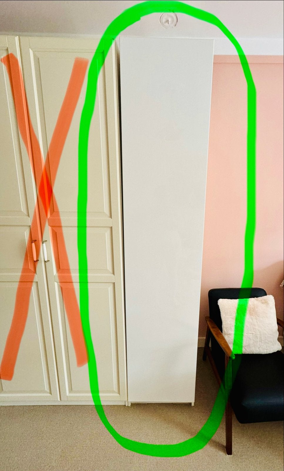 IKEA PAX Kledingkast deur - Wit - Lomen, Ophalen, 200 cm of meer, Wit, 50 tot 100 cm