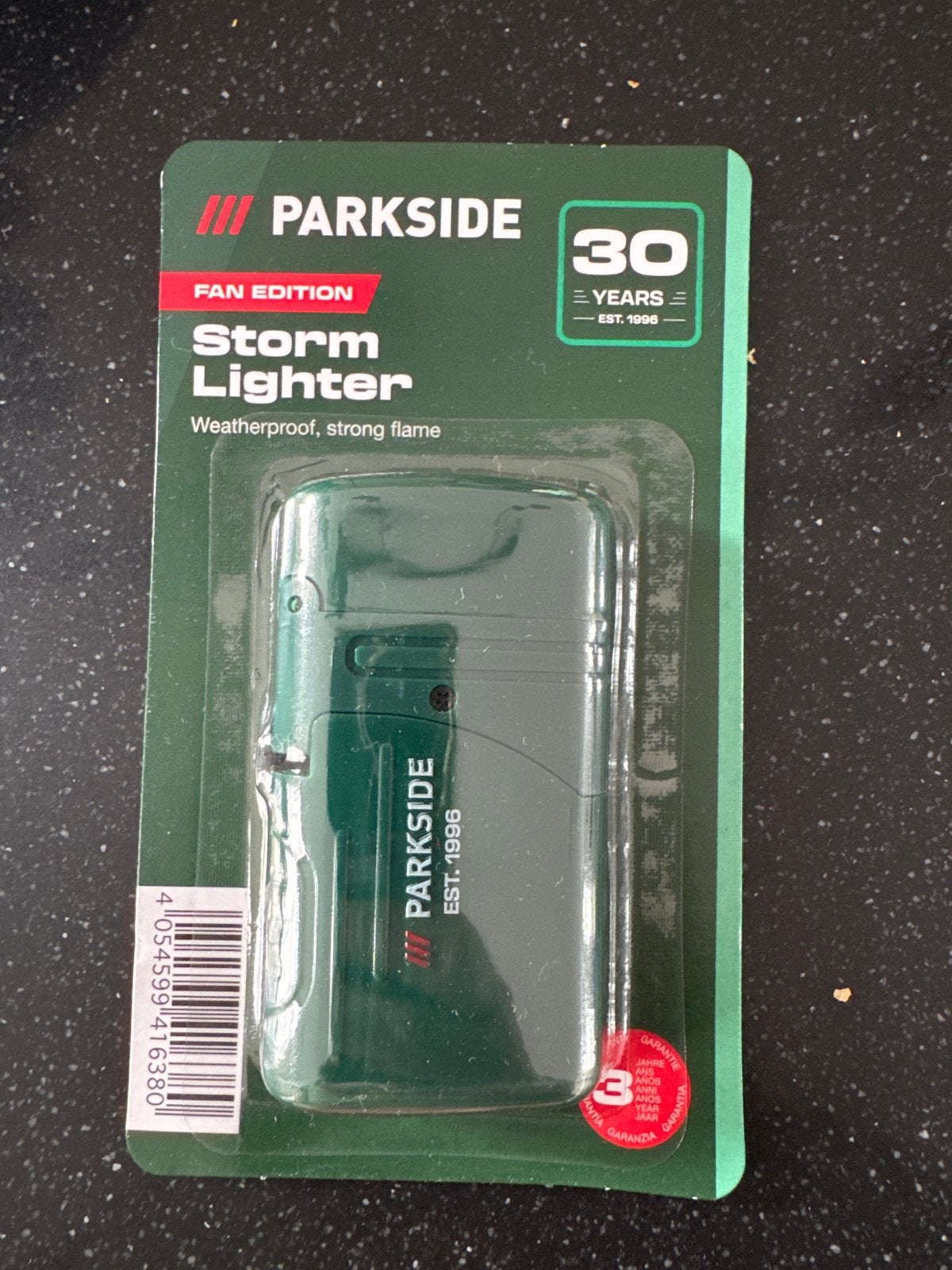 Parkside Storm Aansteker Fan Editie - Weerbestendig, Ophalen of Verzenden, Nieuw, Aansteker