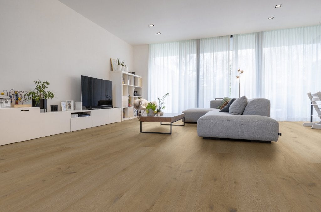 Pvc click Benjamin Oak Majster XL Plank - zwaar woon gebruik, Bruin, 75 m² of meer, Nieuw, XL 24cm breede plank Pvc click natuur eiken