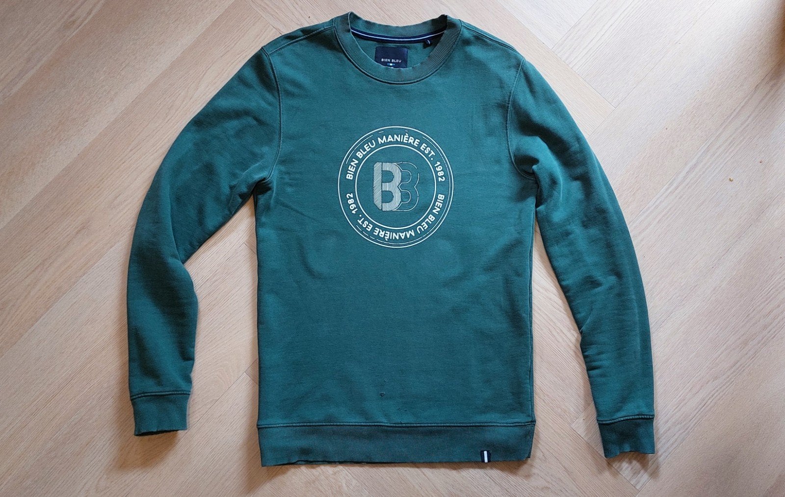 Donkergroene sweater van Bien Bleu - maat S, Ophalen of Verzenden, Bien Bleu, Gedragen, Groen
