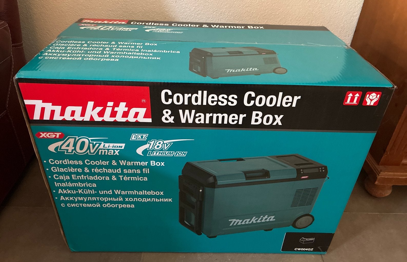 Makita Accu Koel- en Warmhoudbox CW004GZ XGT 40Vmax/18V, Ophalen, Nieuw, Koelbox, Elektrisch