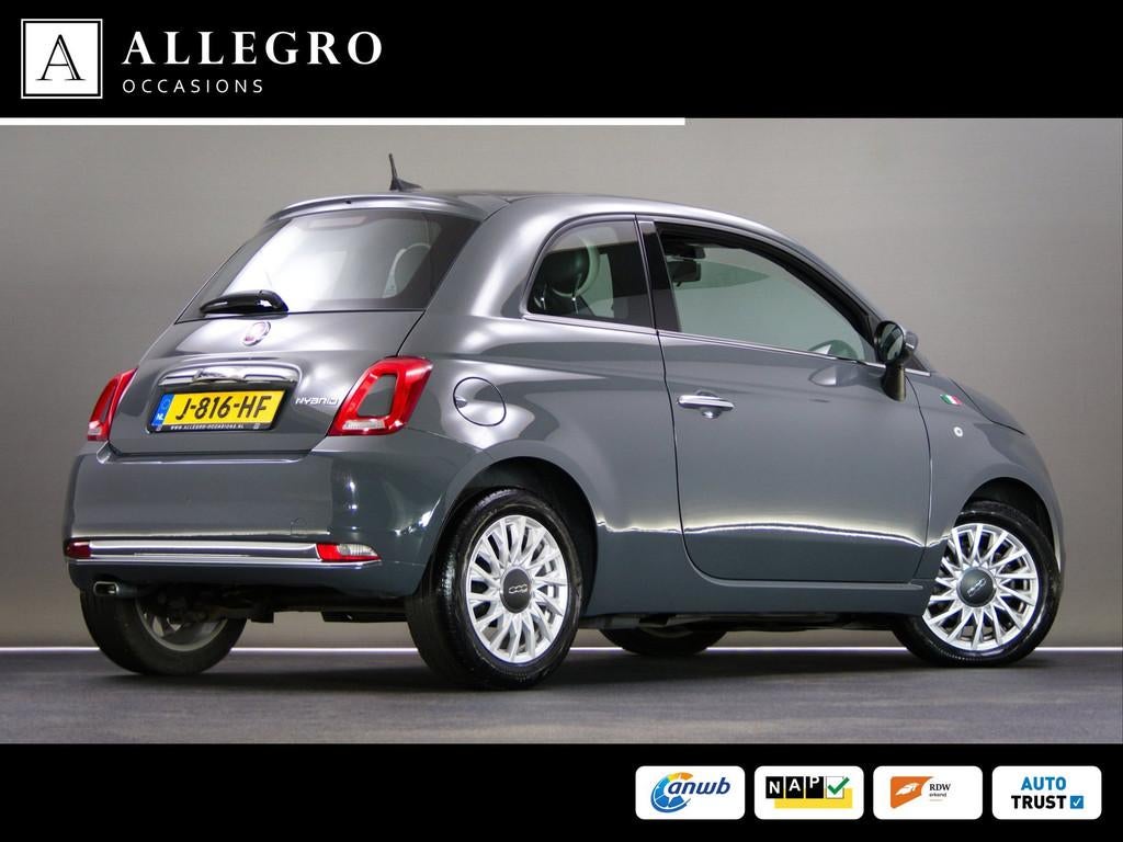 Fiat 500 1.0 Hybrid Star (PANORAMADAK, CRUISE CONTROL, SPORT, Voorwielaandrijving, 4 stoelen, Leder en Stof, Origineel Nederlands